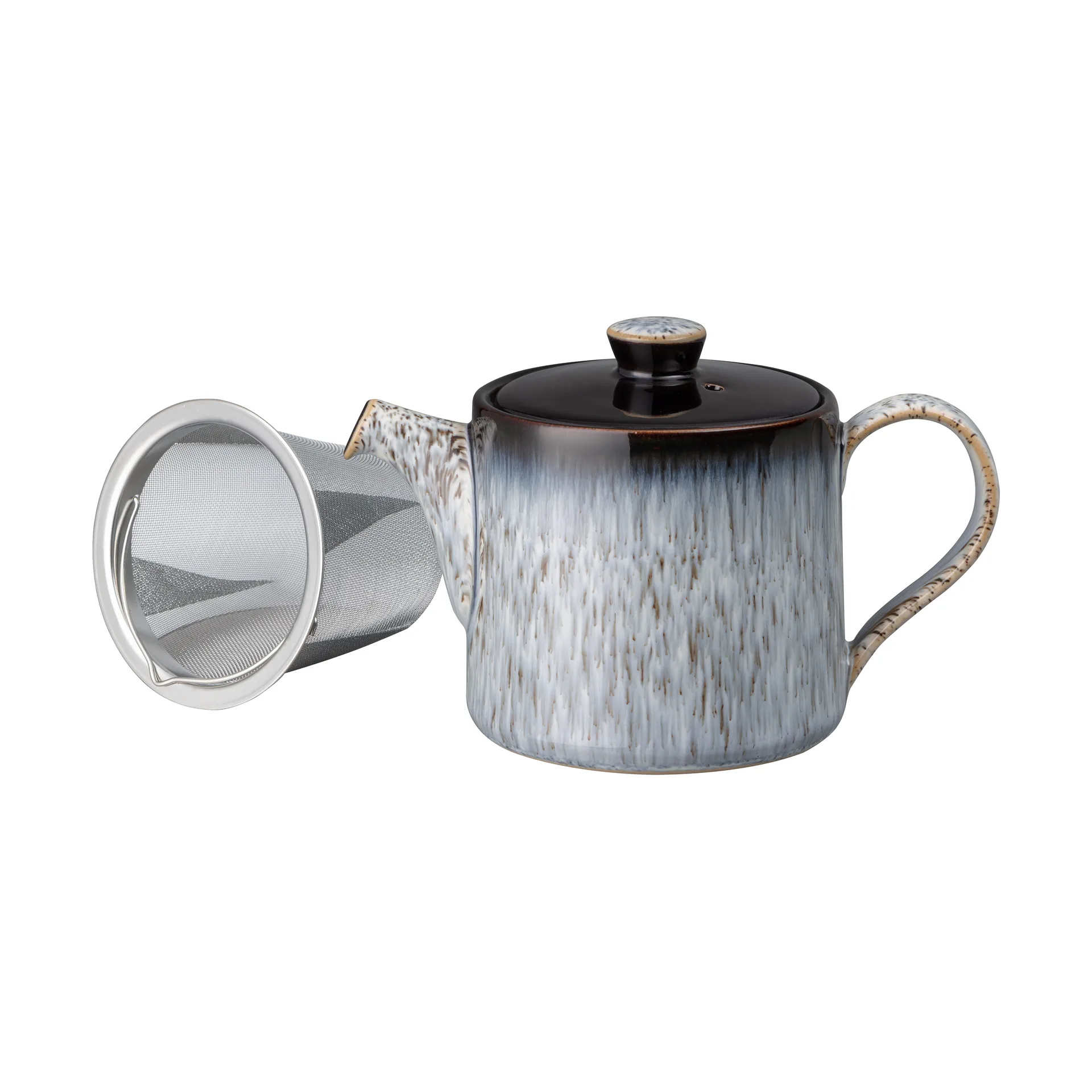 Théière Halo brew 0,44 l, Bleu-gris-noir Denby
