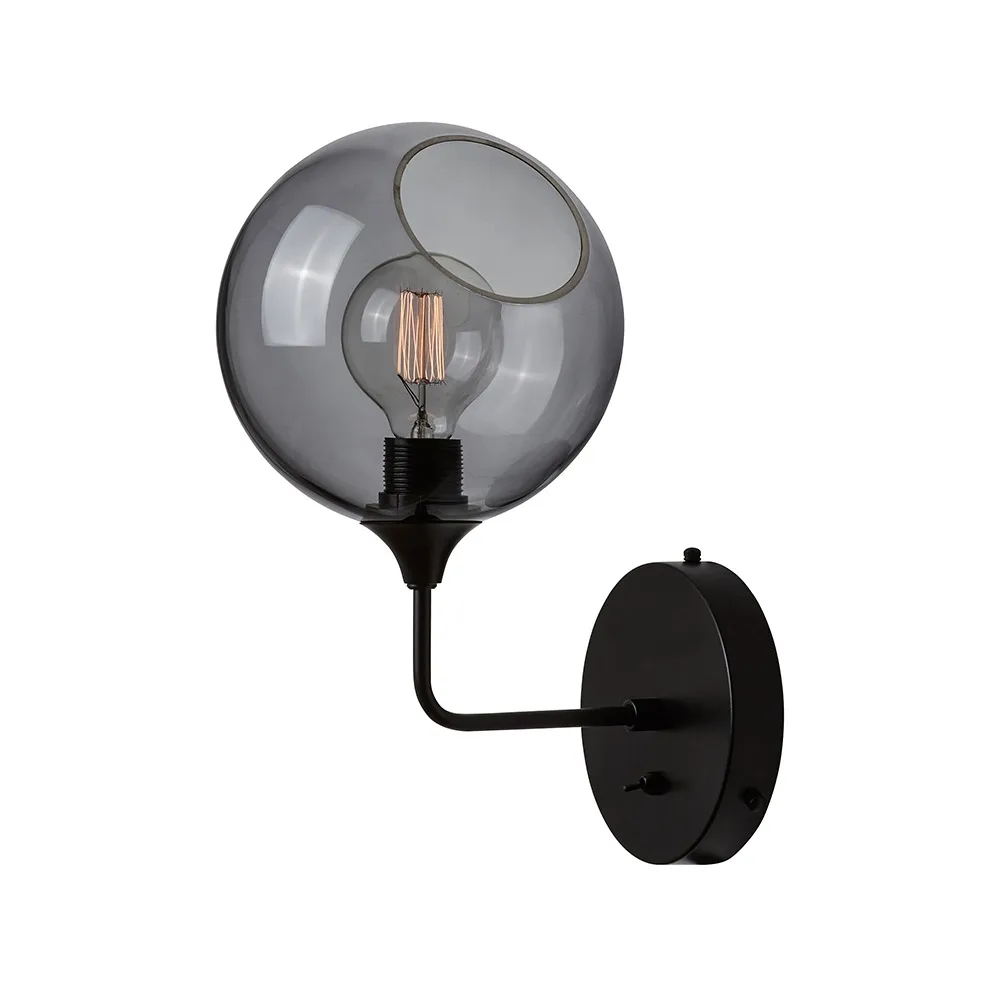 Applique murale Ballroom Ø20 cm, Fumé Design By Us