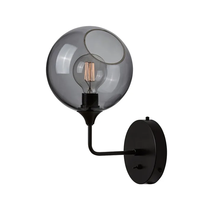 Applique murale Ballroom Ø20 cm - Fumé - Design By Us