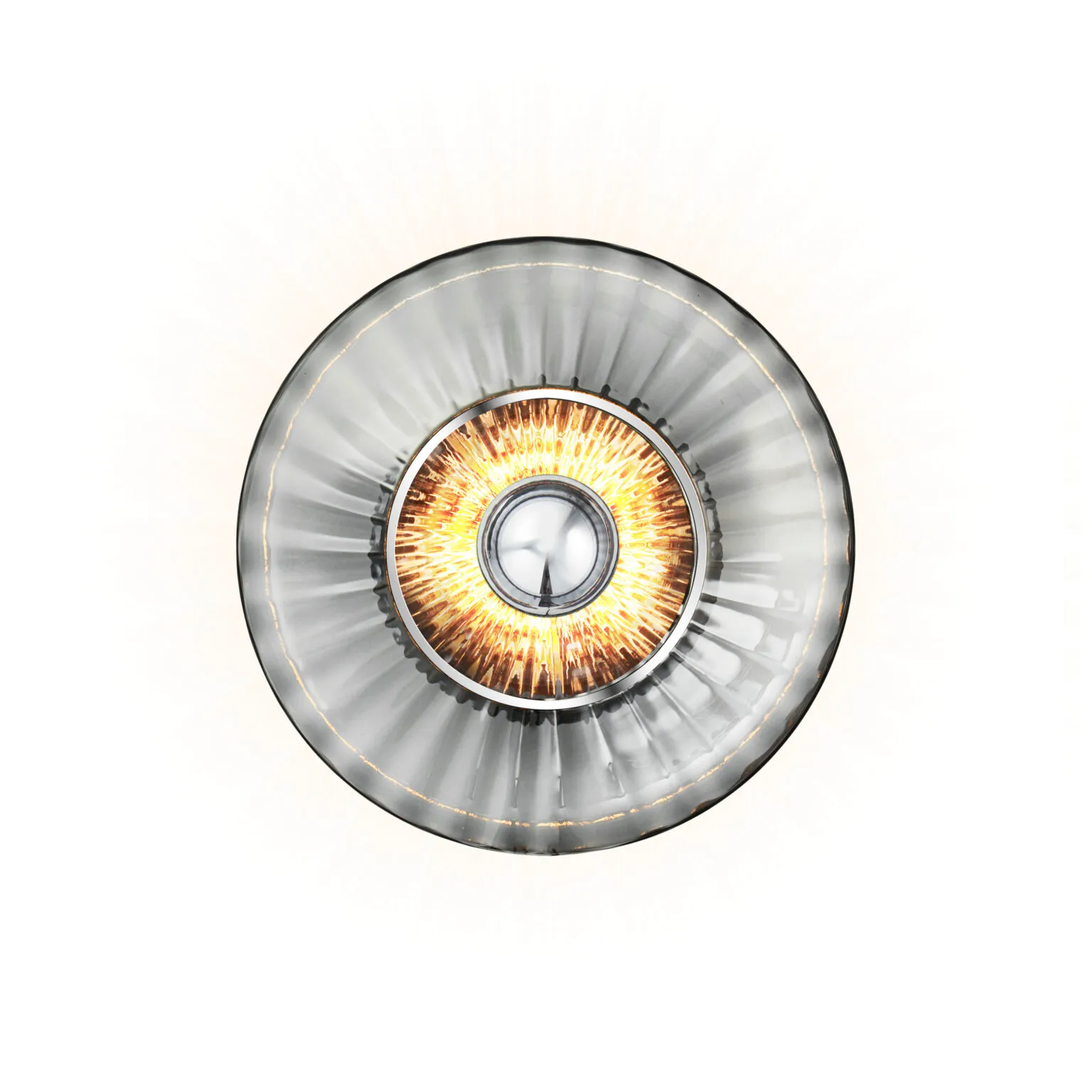 Applique murale New Wave Optic Ø26 cm, Fumé Design By Us