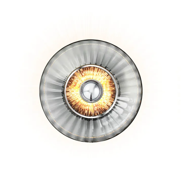 Applique murale New Wave Optic Ø26 cm - Fumé - Design By Us