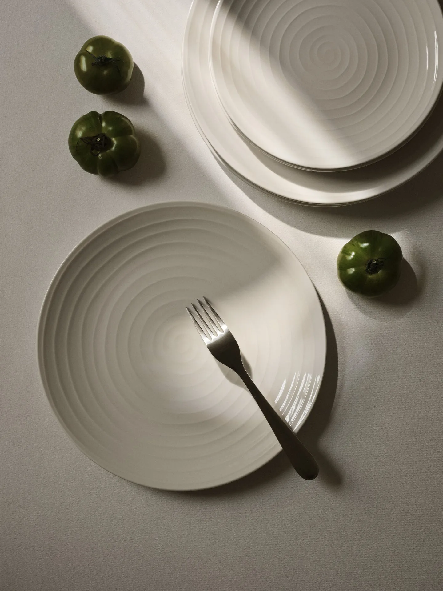 Assiette Blond petite, rayure blanche Design House Stockholm