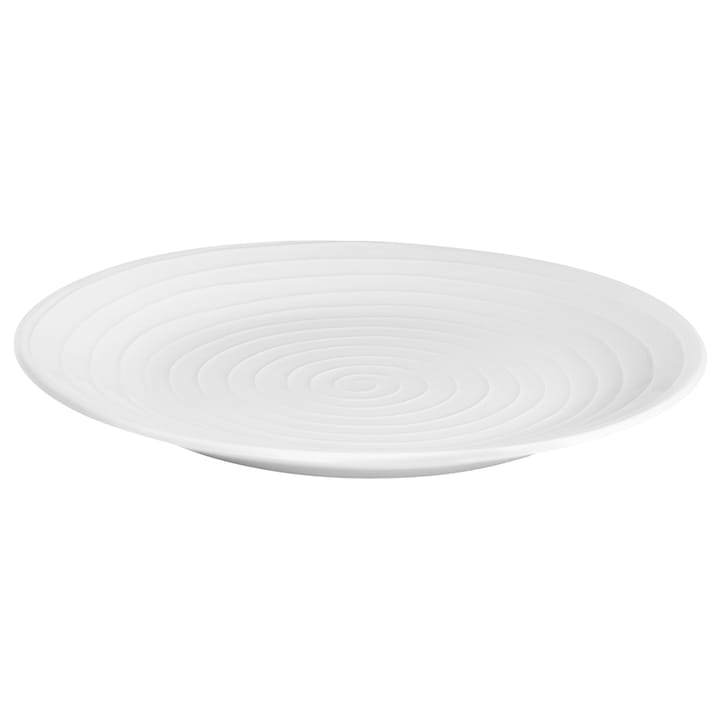 Assiette de table jaune clair 28 cm - rayures blanches - Design House Stockholm