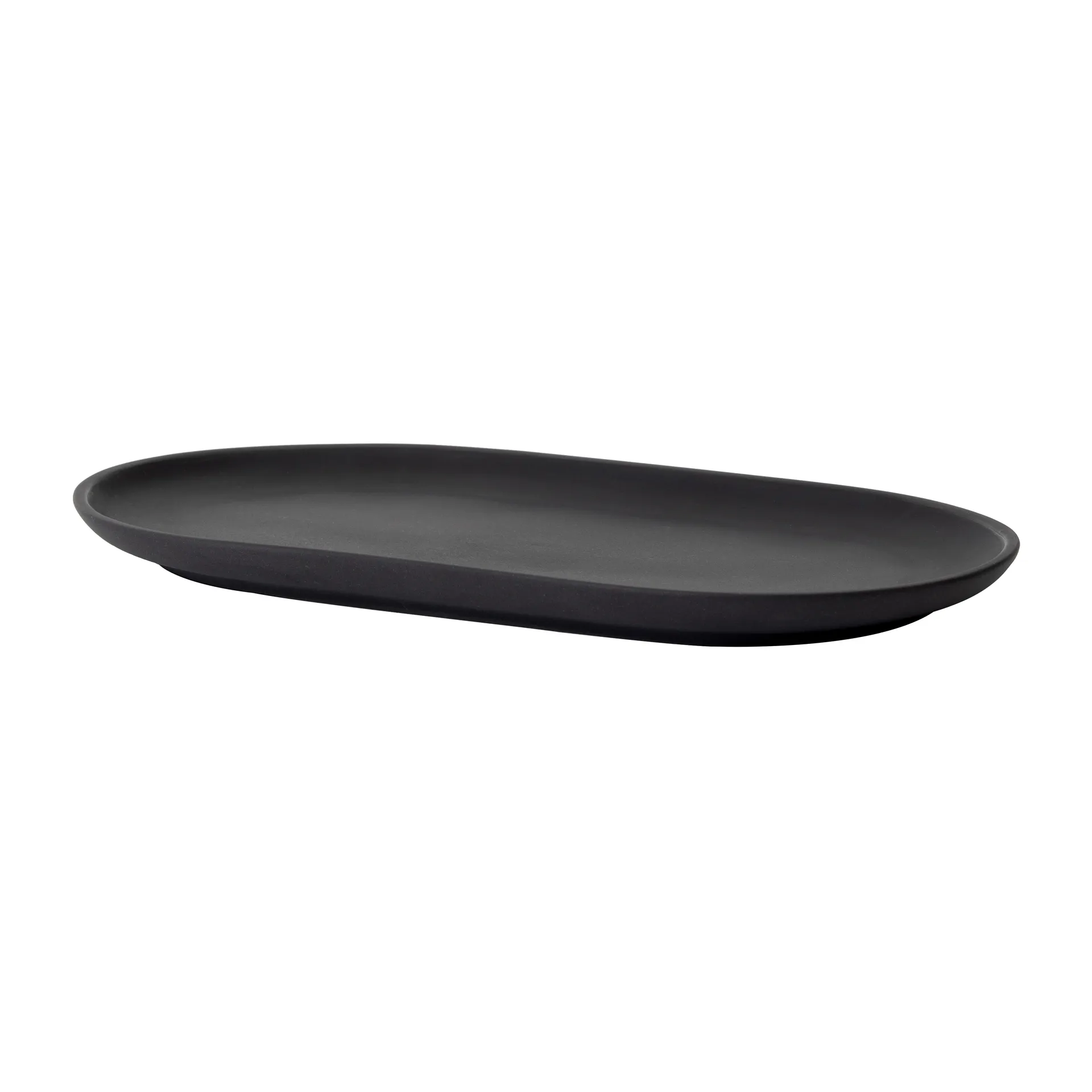 Assiette ovale Sand 12,5x20 cm, Black clay Design House Stockholm