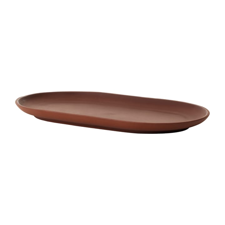 Assiette ovale Sand 12,5x20 cm - Red clay - Design House Stockholm
