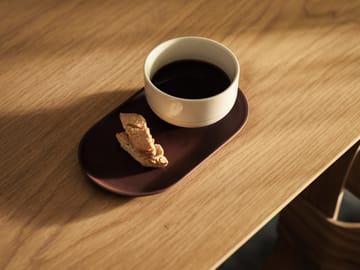 Assiette ovale Sand 12,5x20 cm - Red clay - Design House Stockholm