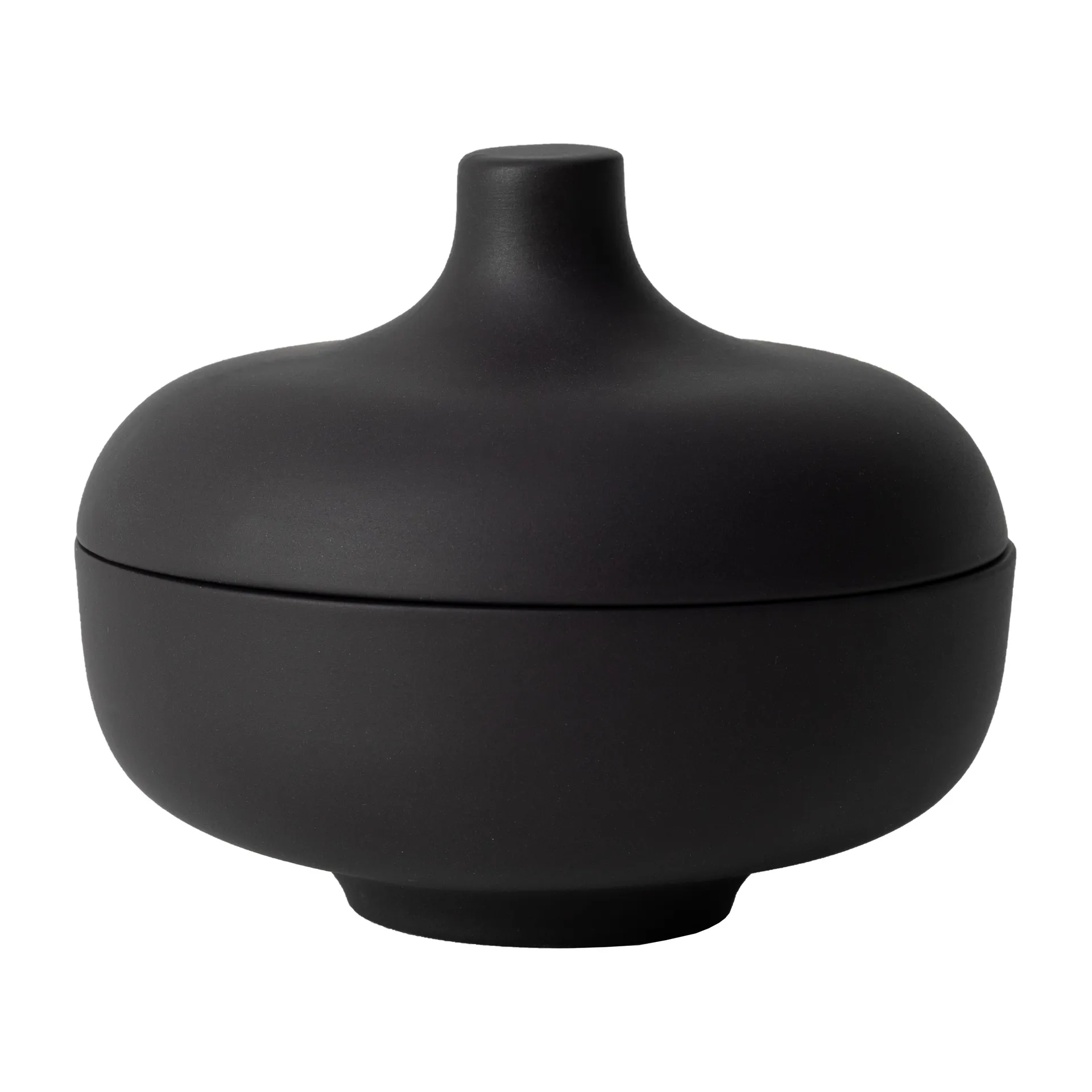 Bol avec couvercle M Sand Ø12 cm, Black clay Design House Stockholm