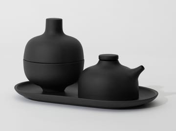 Bol avec couvercle S Sand Ø8,2 cm - Black clay - Design House Stockholm