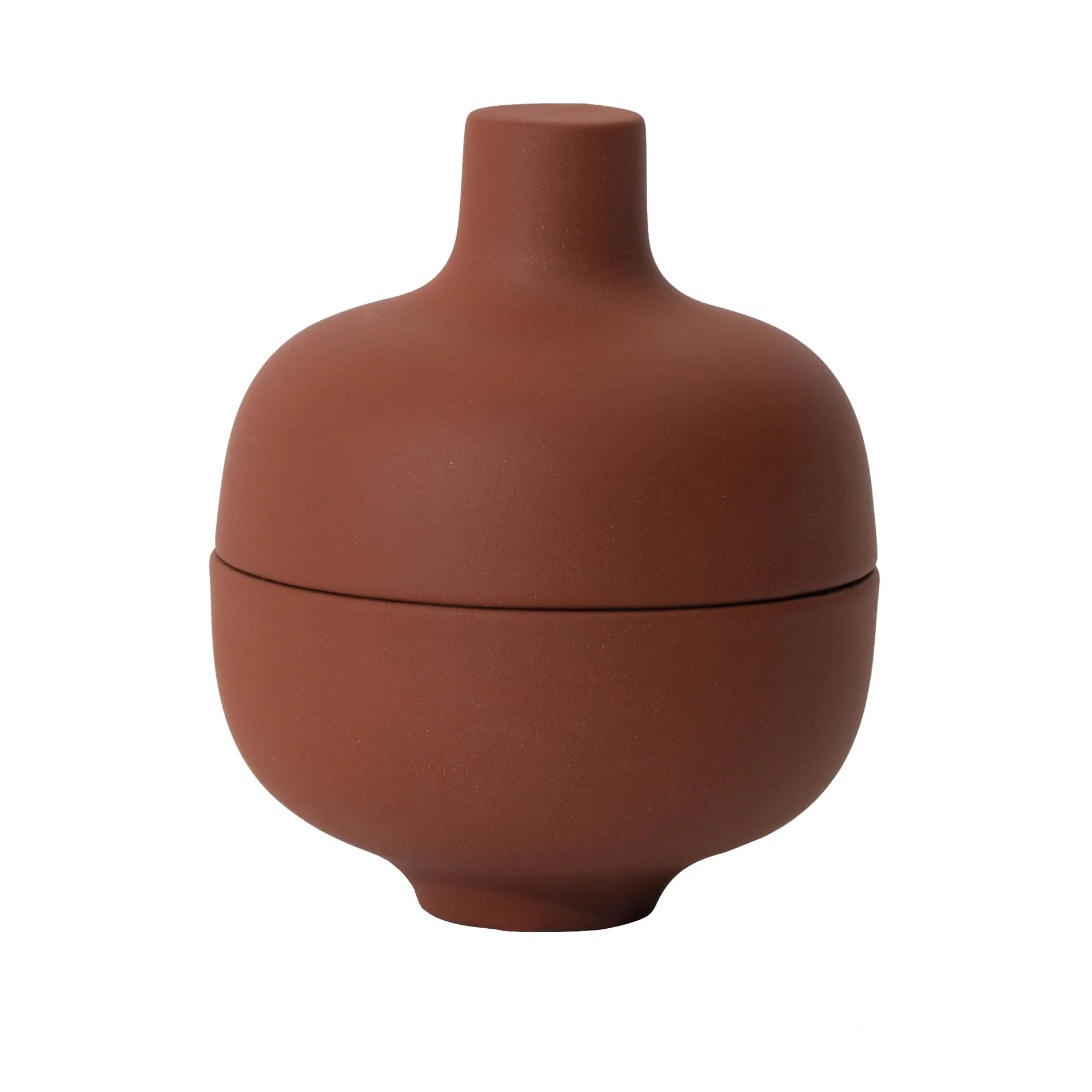 Bol avec couvercle S Sand Ø8,2 cm, Red clay Design House Stockholm