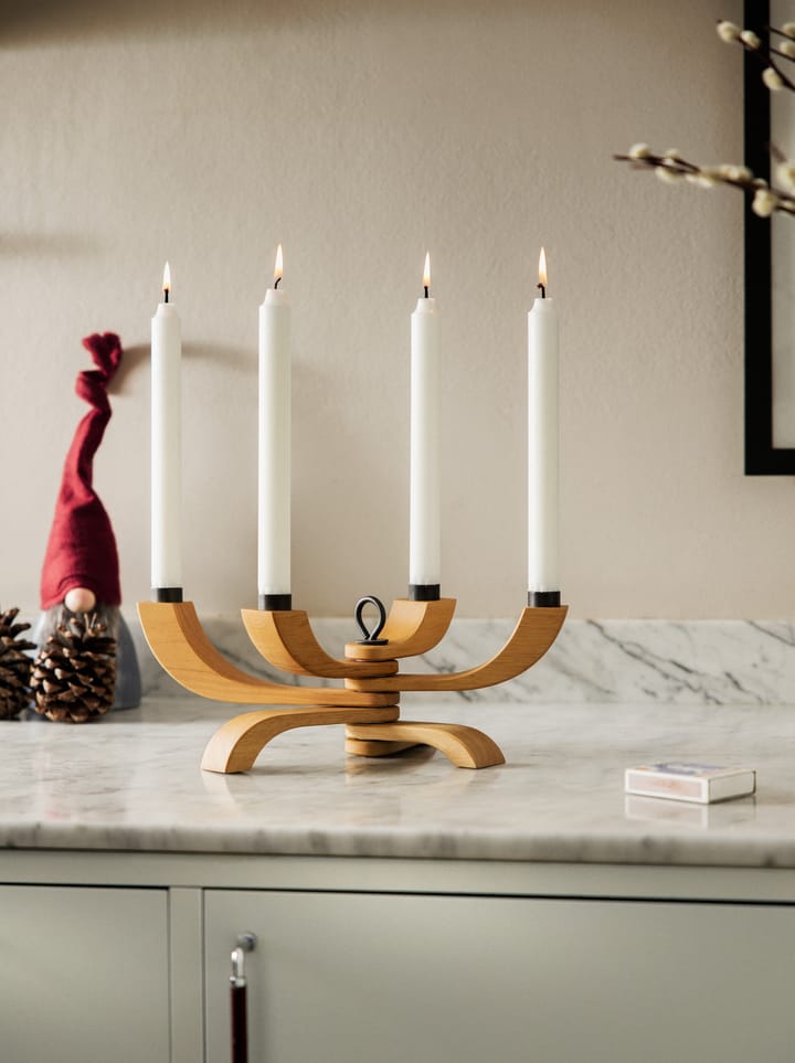 Bougeoir à 4 branches Nordic Light, Chêne Design House Stockholm