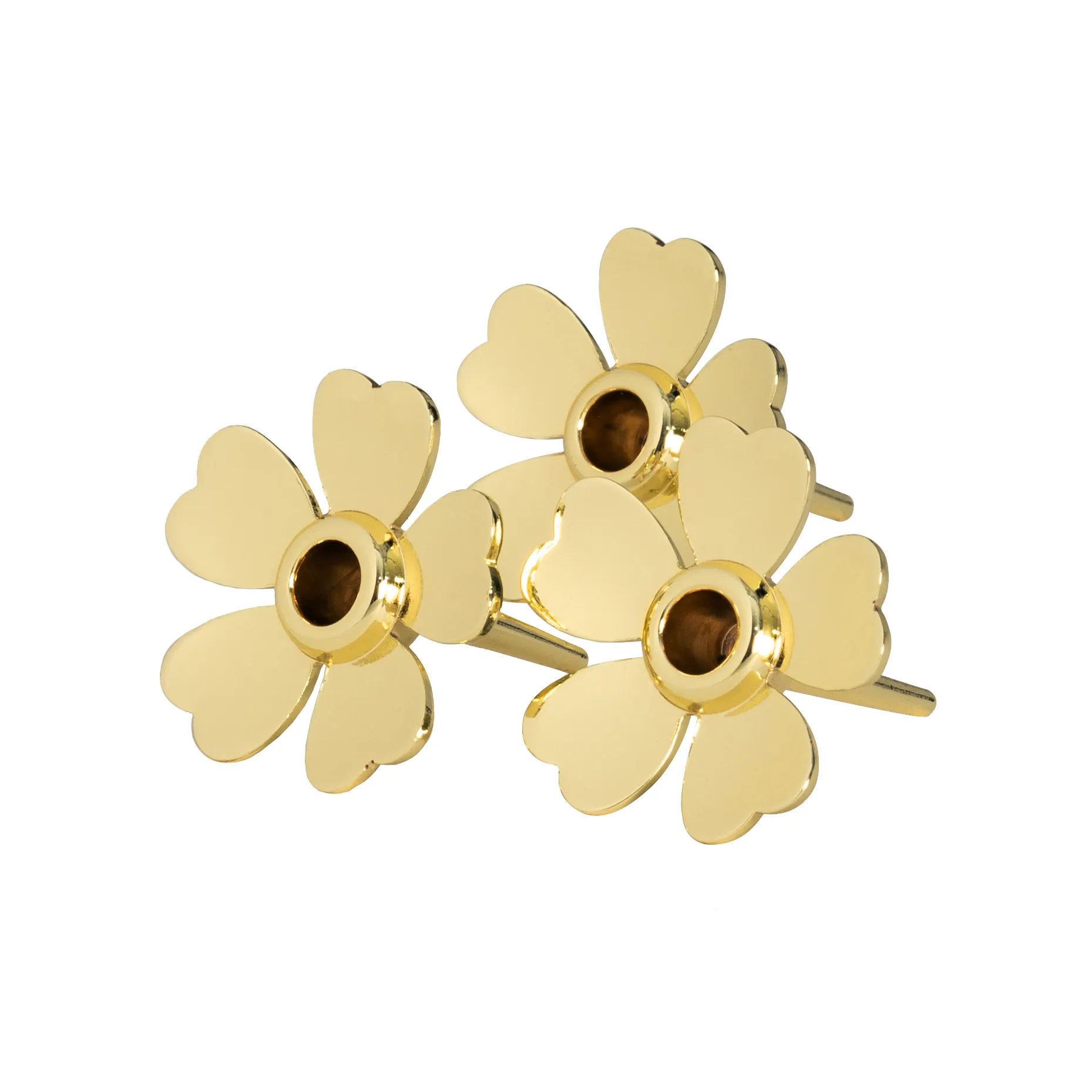 Bougeoir Me to You Lot de 3, Doré Design House Stockholm