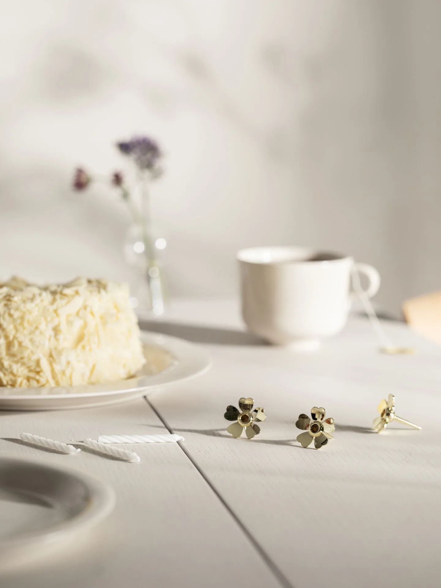 Bougeoir Me to You Lot de 3, Doré Design House Stockholm
