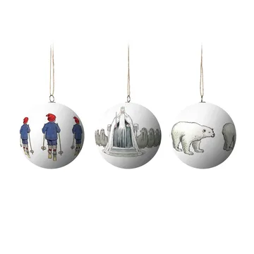 Boules de Noël Elsa Beskow lot de 3 - Roi Hiver - Design House Stockholm