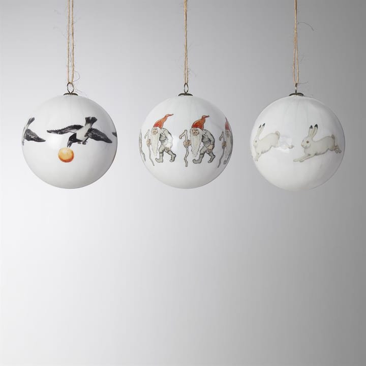 Boules de Noël Elsa Beskow, lot de 3 - Set No. 4 - Design House Stockholm