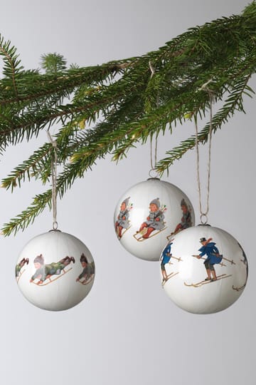 Boules de Noël Elsa Beskow, lot de 3 - Set no 7 - Design House Stockholm