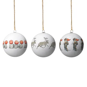 Boules de Noël Elsa Beskow lot de 3 - Set no 8 - Design House Stockholm