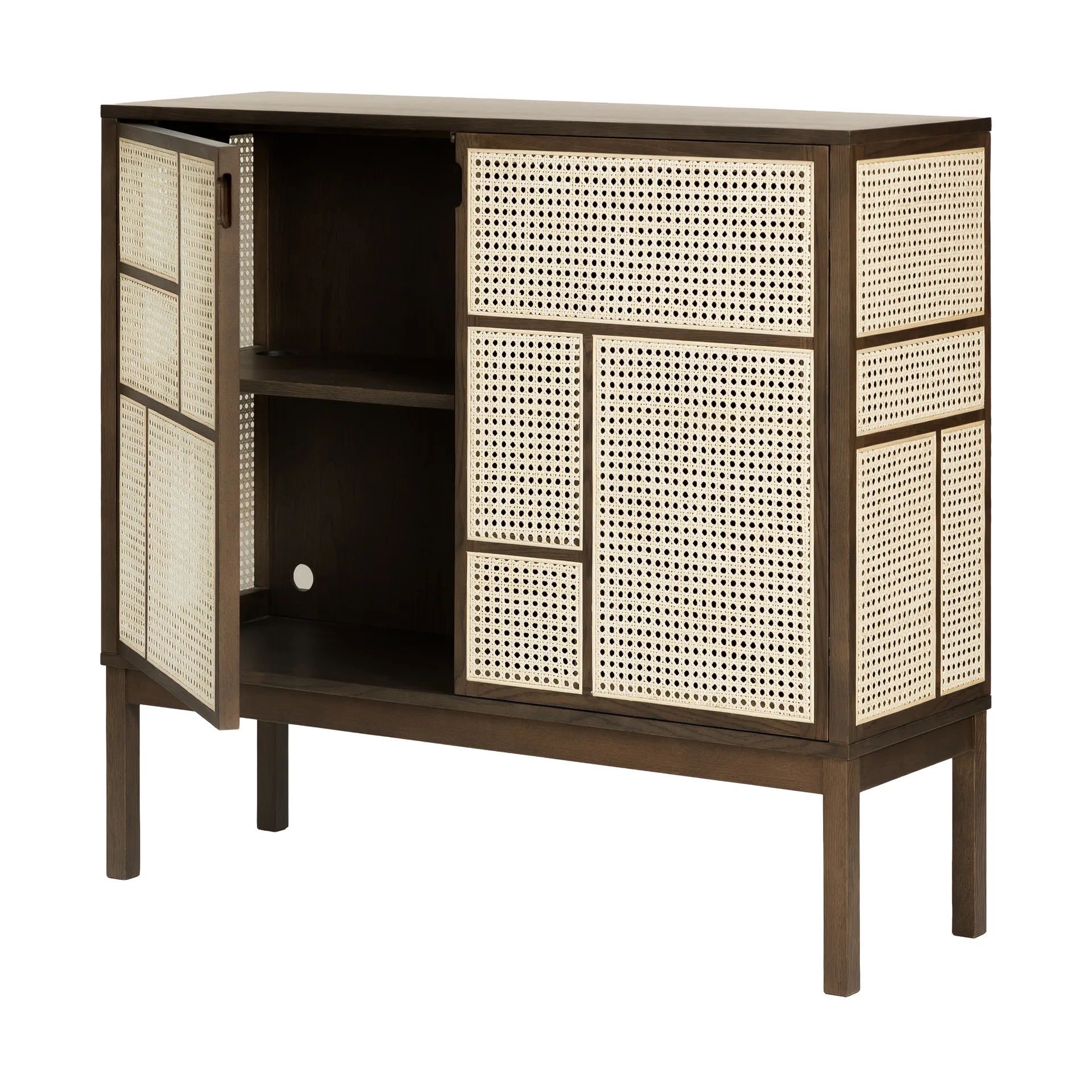 Buffet Air, Chêne foncé, 120x110 cm, avec pieds Design House Stockholm