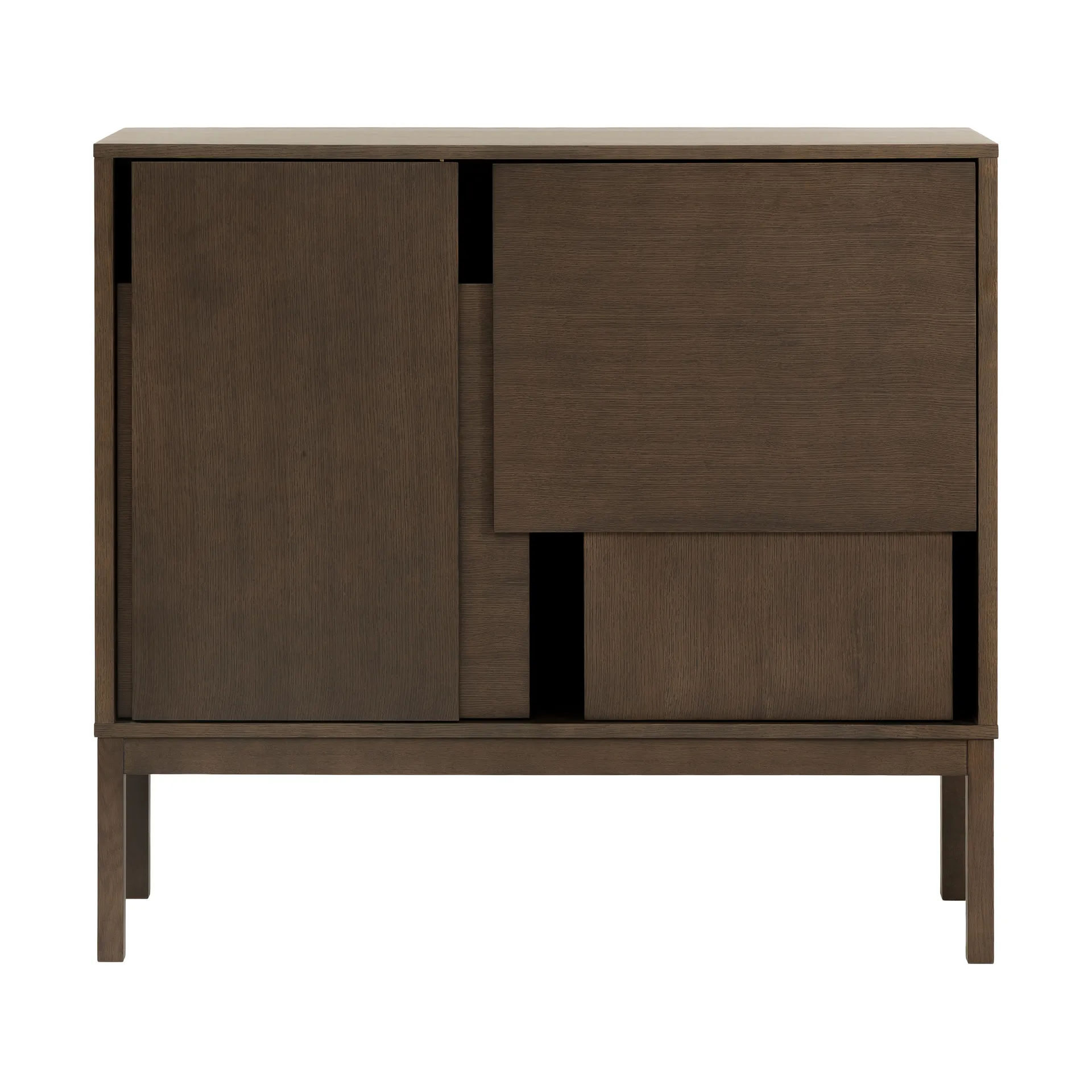 Buffet Layer, Chêne foncé, 120x110, avec pieds Design House Stockholm