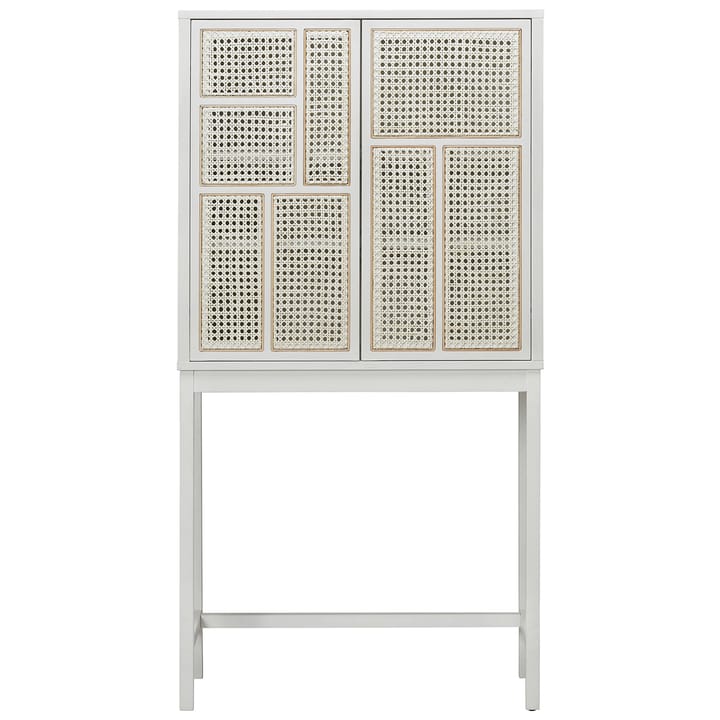 Cabinet vitré Air - Blanc, rotin - Design House Stockholm