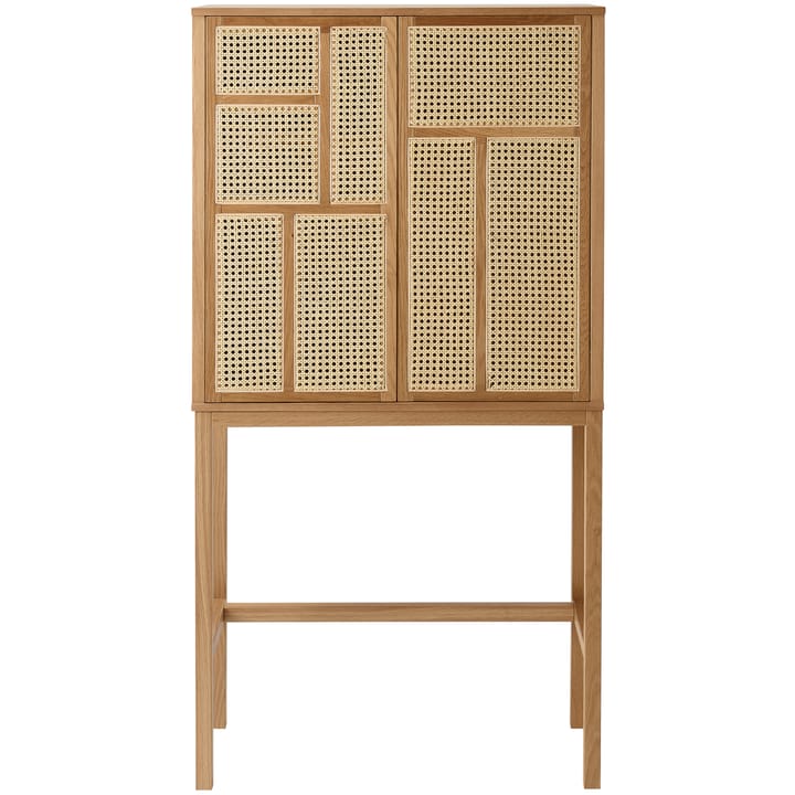 Cabinet vitré Air - chêne, rotin - Design House Stockholm