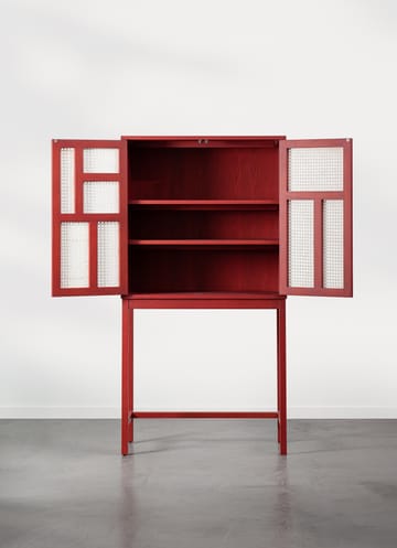 Cabinet vitré Air - Rouge - Design House Stockholm
