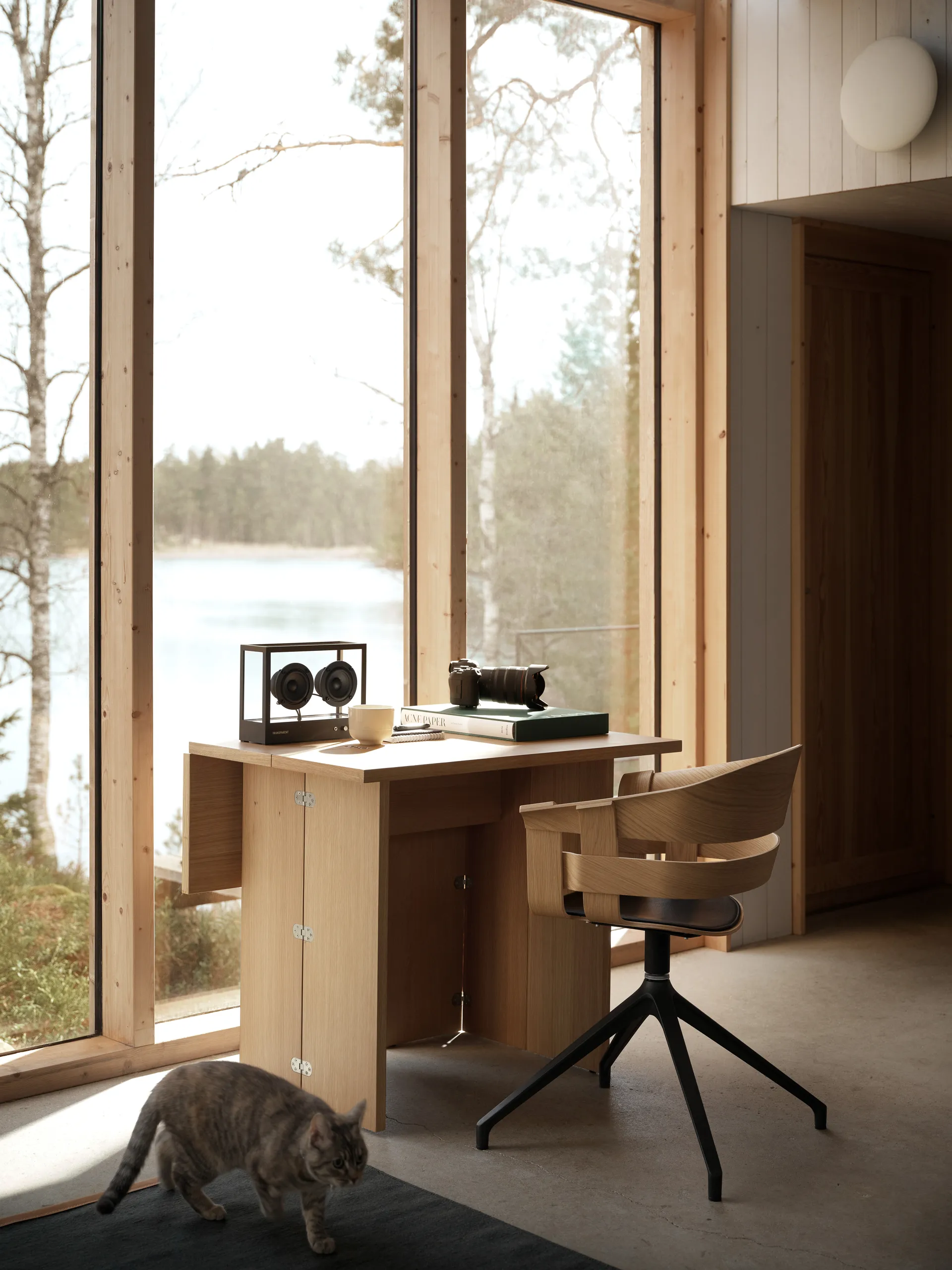 Chaise de bureau Wick Chair, chêne-pieds en métal gris Design House Stockholm