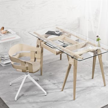 Chaise de bureau Wick Chair - frêne-pieds en métal blanc - Design House Stockholm