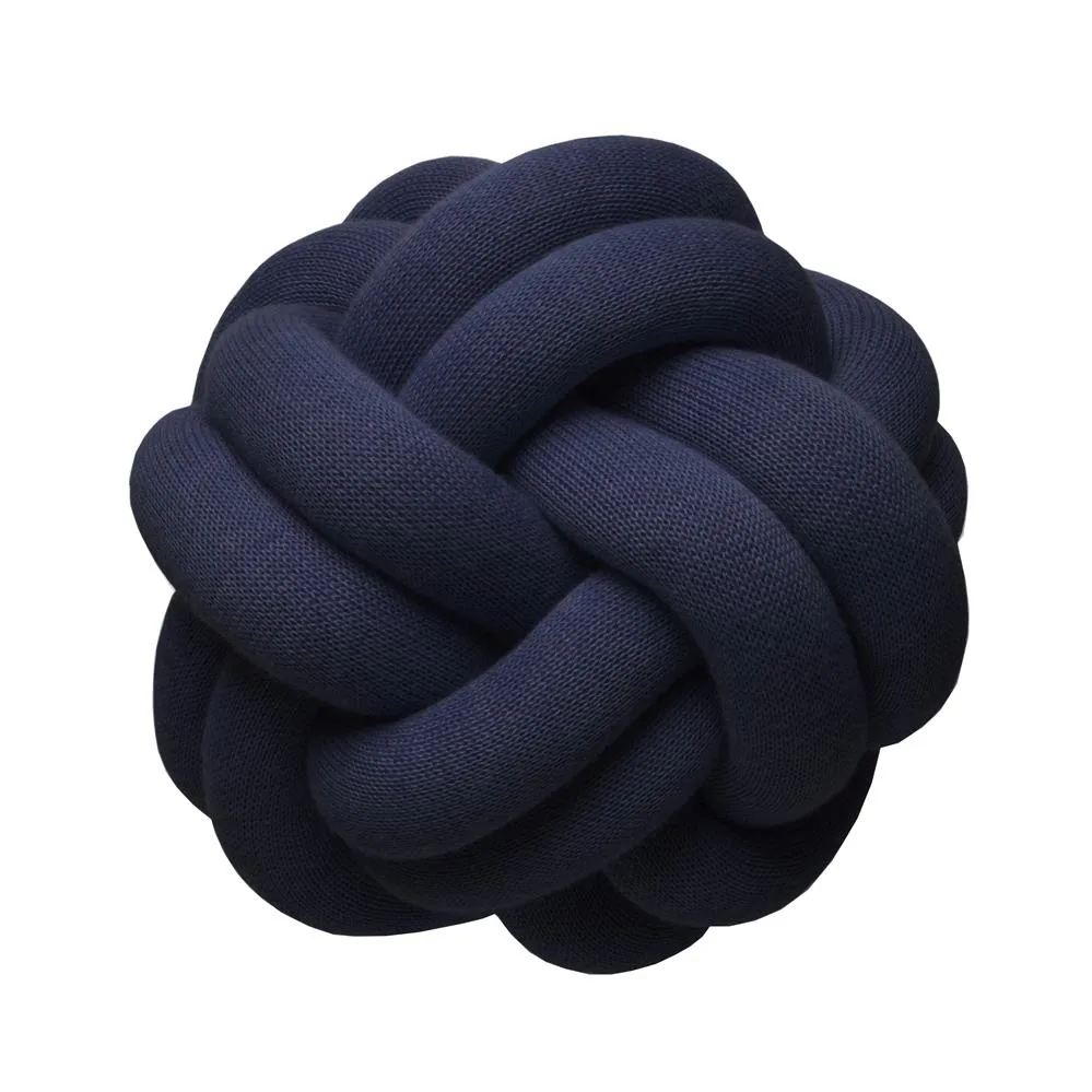 Coussin Knot, bleu marine Design House Stockholm