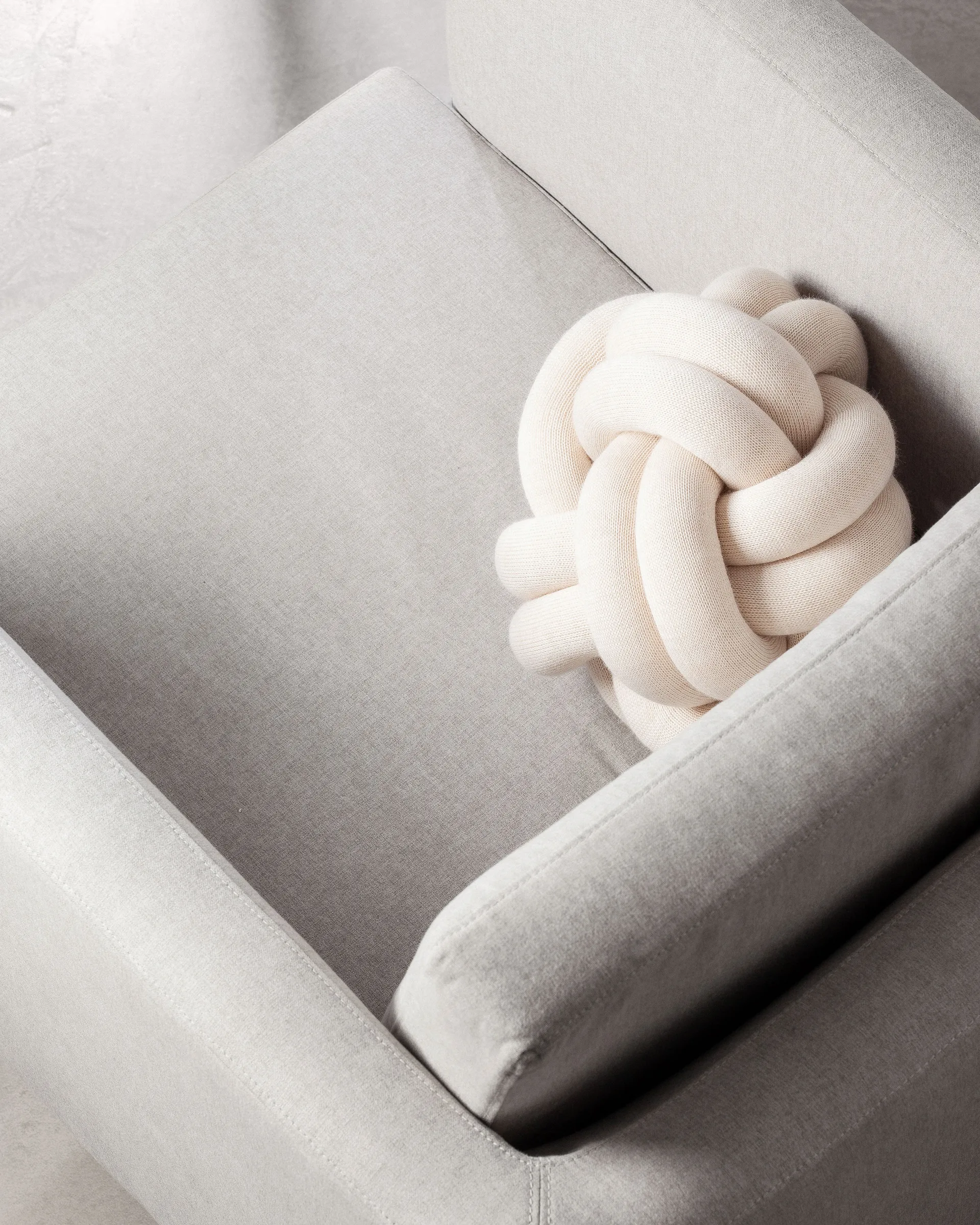 Coussin Knot, Cream Design House Stockholm