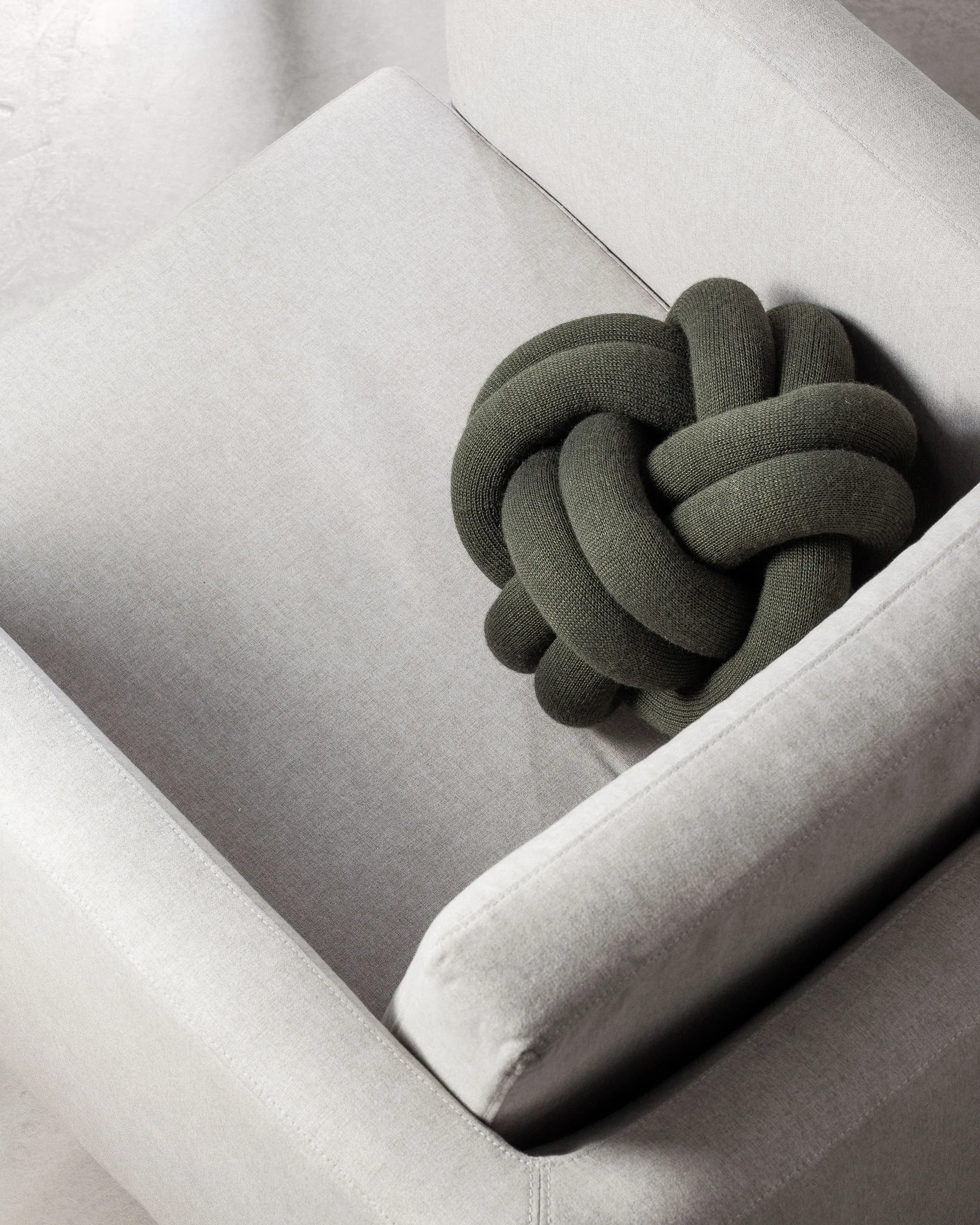 Coussin Knot, Forest green Design House Stockholm