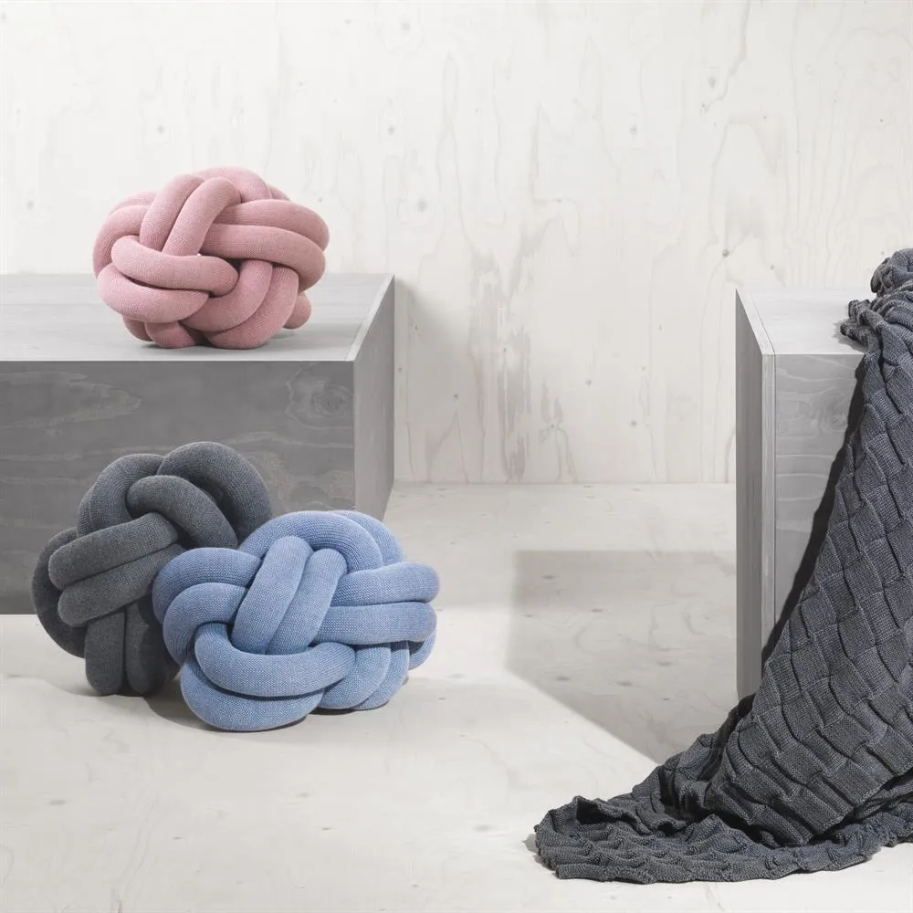 Coussin Knot, gris Design House Stockholm