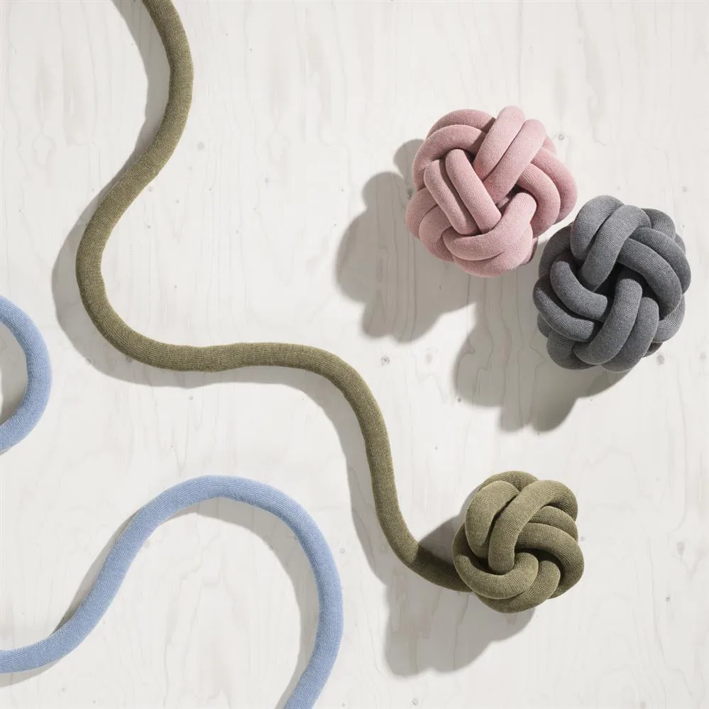 Coussin Knot, gris Design House Stockholm