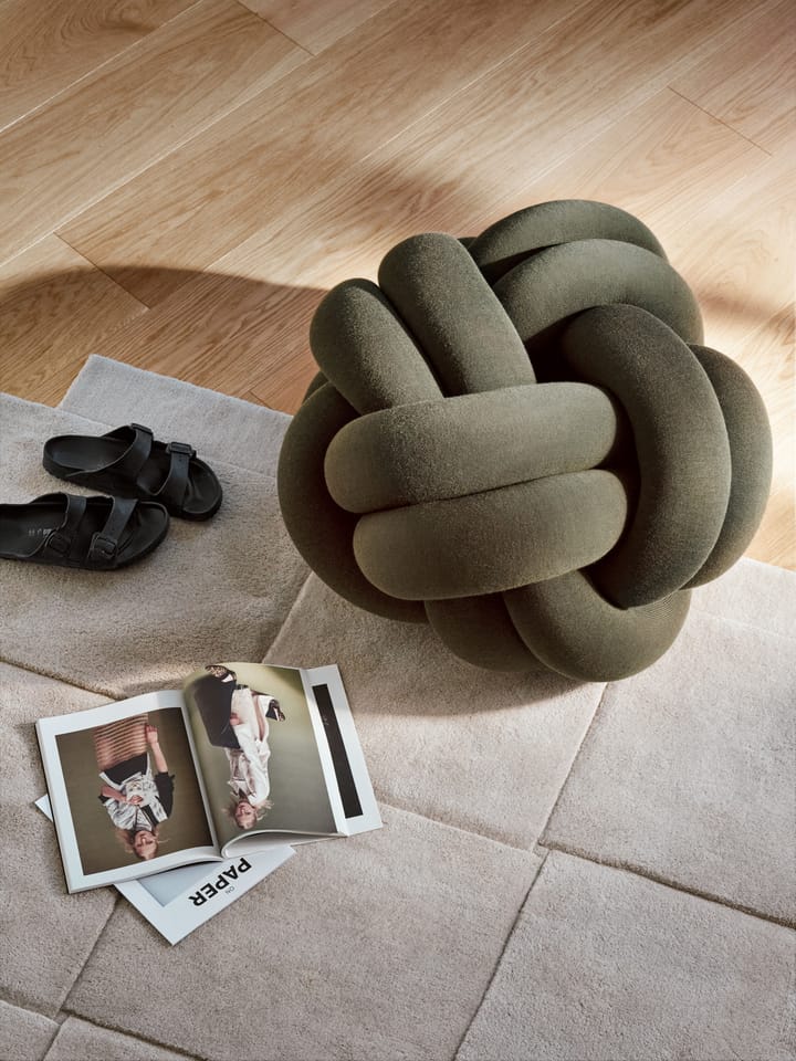 Coussin Knot XL - Forest Green - Design House Stockholm
