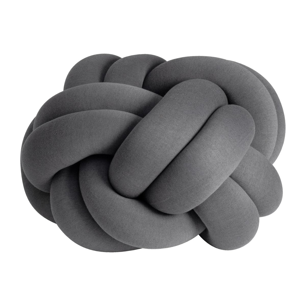 Design House Stockholm Coussin Knot XL Grey | Design Scandinave | Poufs | Gris