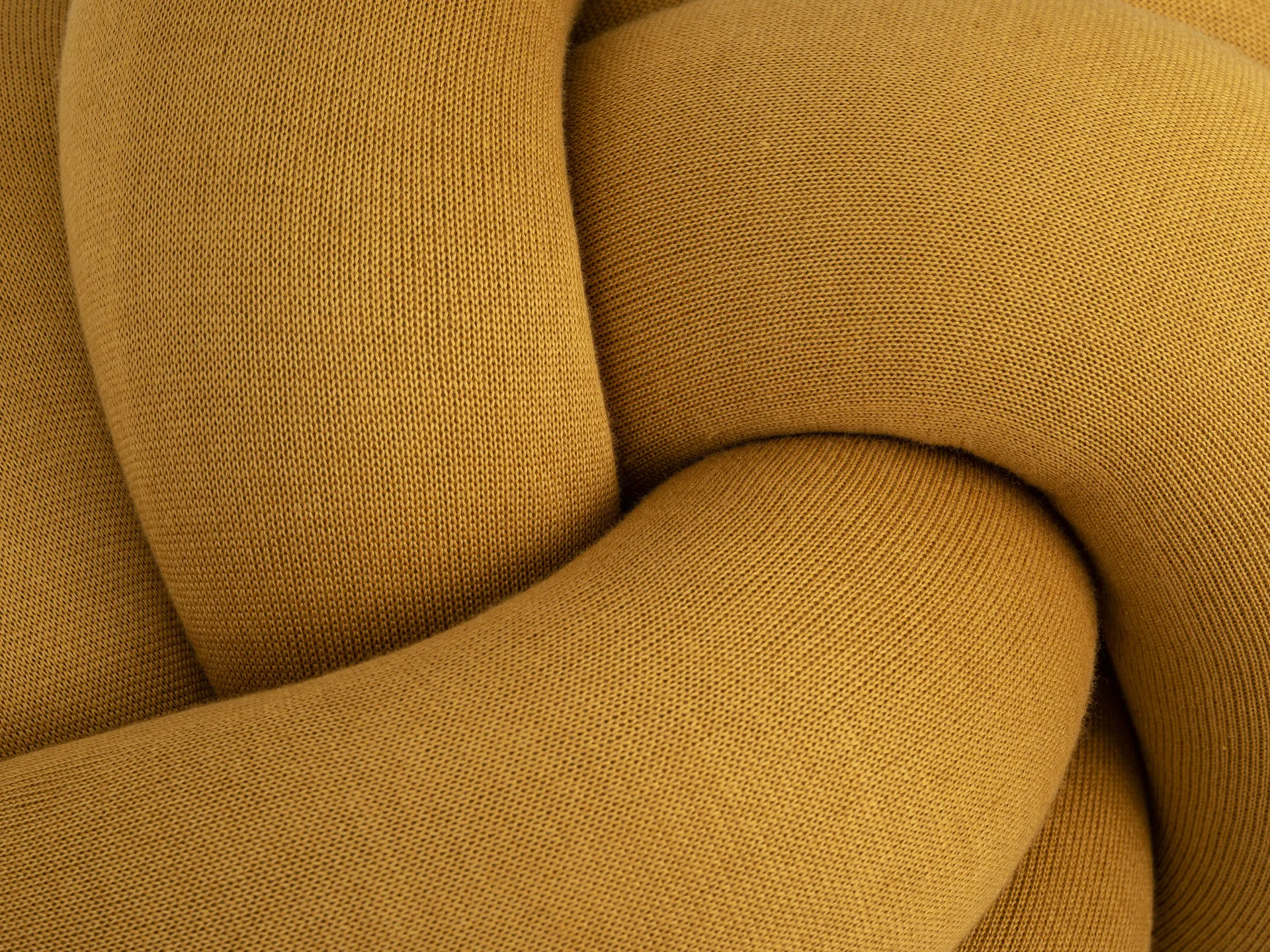 Coussin Knot XL, Yellow Design House Stockholm