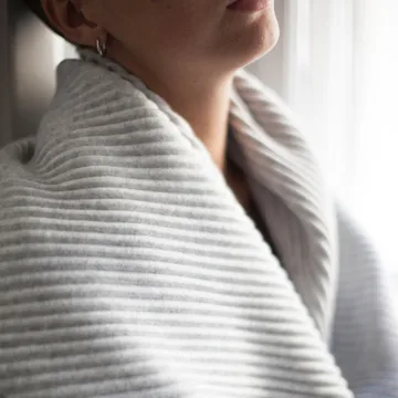 Couverture Pleece 140x160 cm - Gris clair - Design House Stockholm