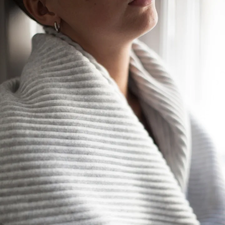 Couverture Pleece 140x160 cm - Gris clair - Design House Stockholm