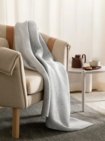 Couverture Pleece 140x160 cm - Gris clair - Design House Stockholm