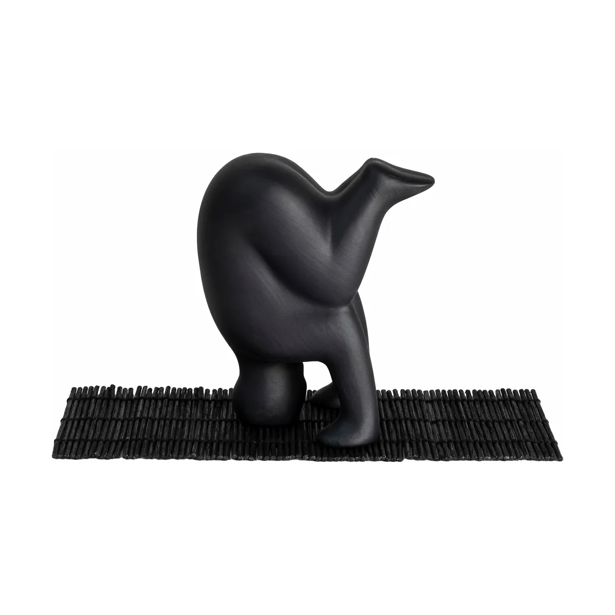 Design House Stockholm Décoration Yoga no. 4 Black | Design Scandinave | Sculptures & figurines en porcelaine | Noir