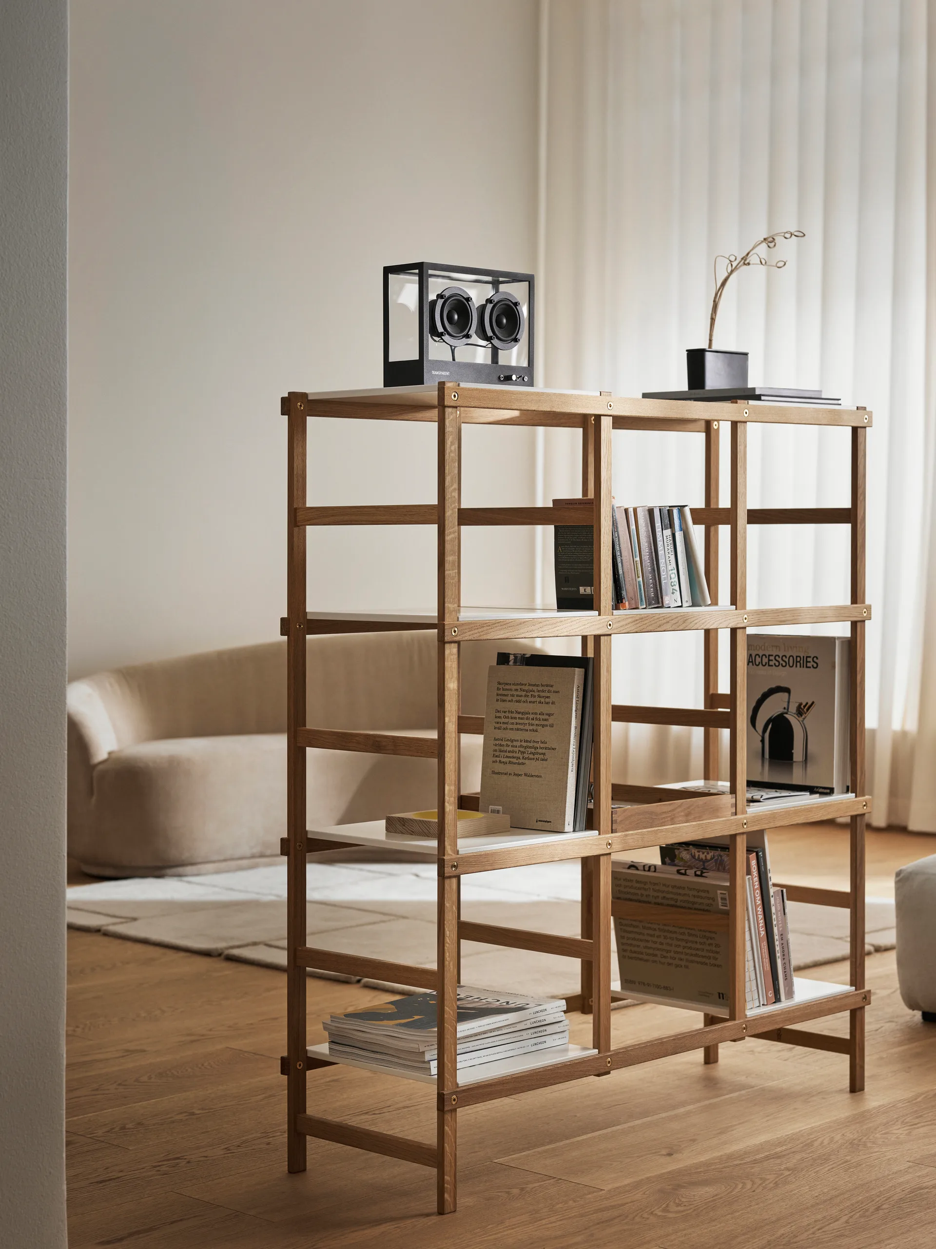 Étagère Frame haute, Chêne-blanc Design House Stockholm