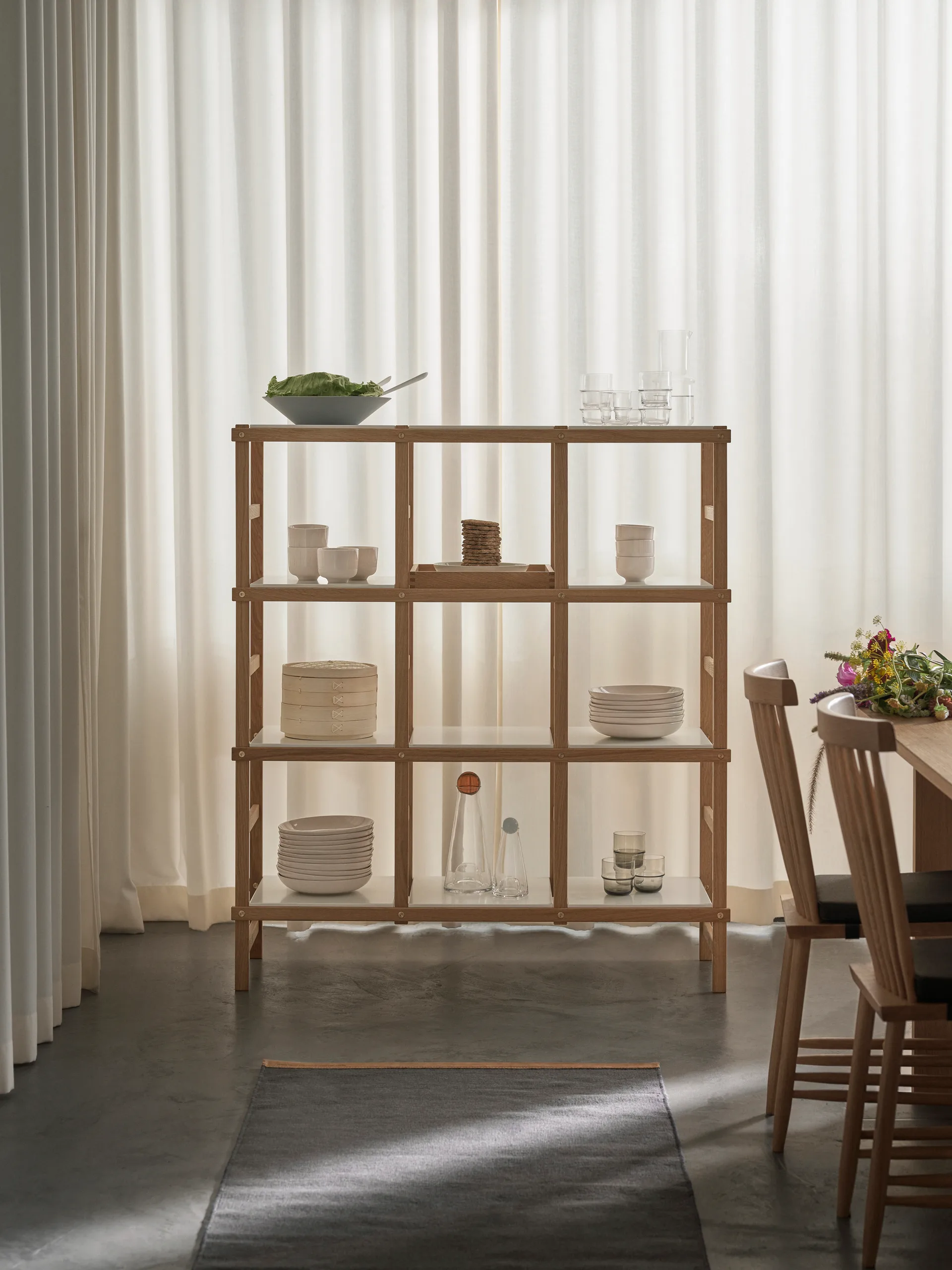 Étagère Frame haute, Chêne-blanc Design House Stockholm