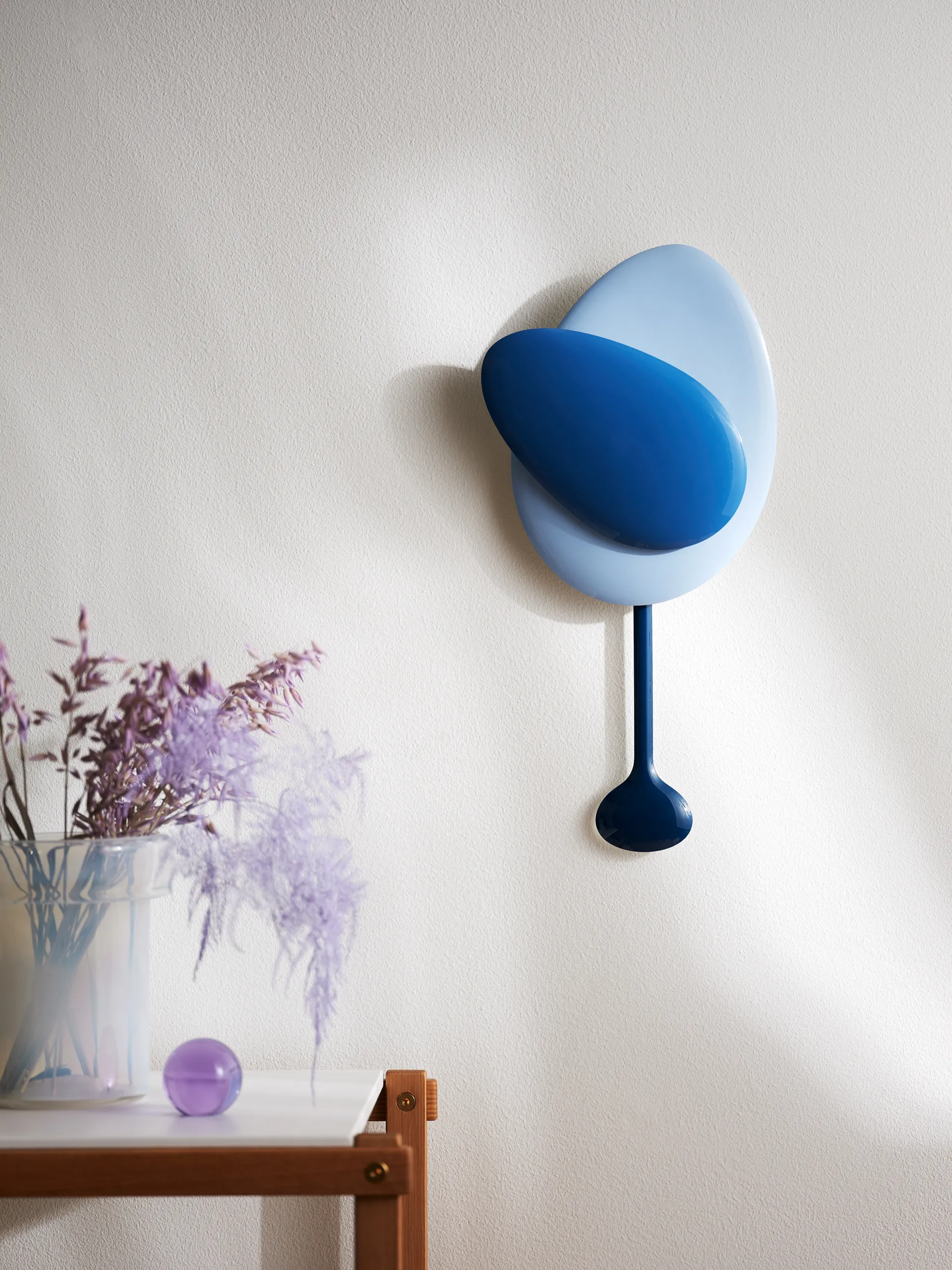 Horloge murale Mellow Clock, Blue Design House Stockholm