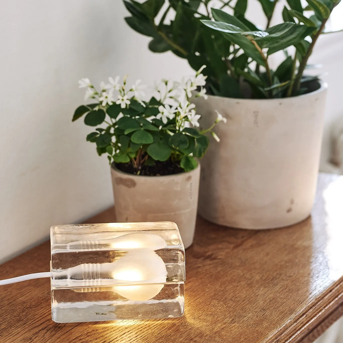 Lampe Block, câble blanc Design House Stockholm