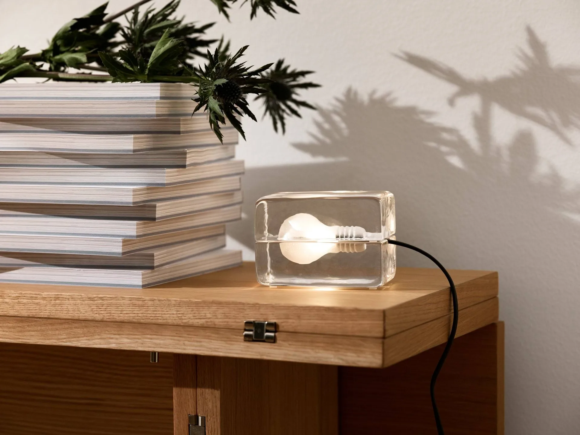 Lampe de table Block Lamp Mini, Transparent, 12x8x7,5 cm Design House Stockholm