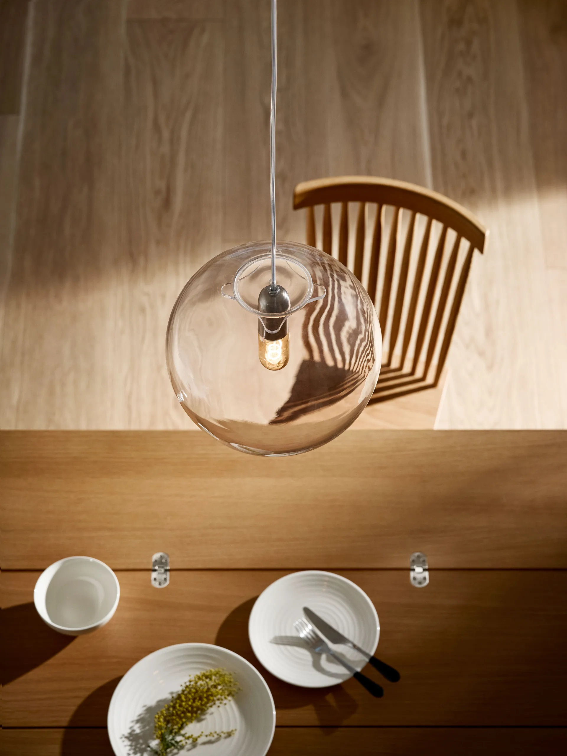 Lampe Luna transparent, Moyen Design House Stockholm