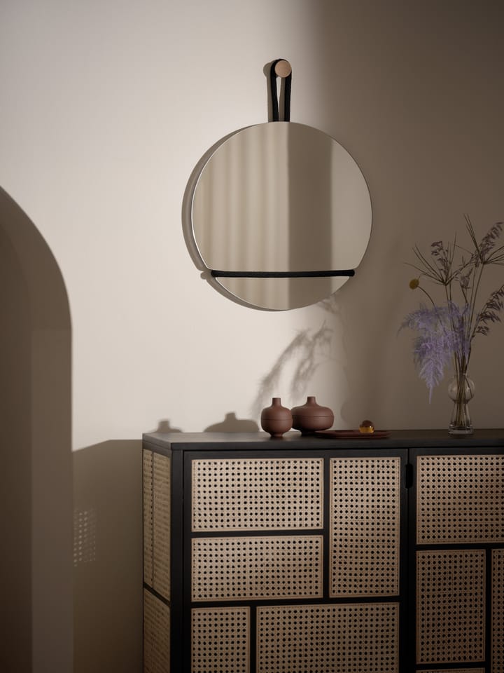 Miroir Lasso rond - Transparent-noir - Design House Stockholm