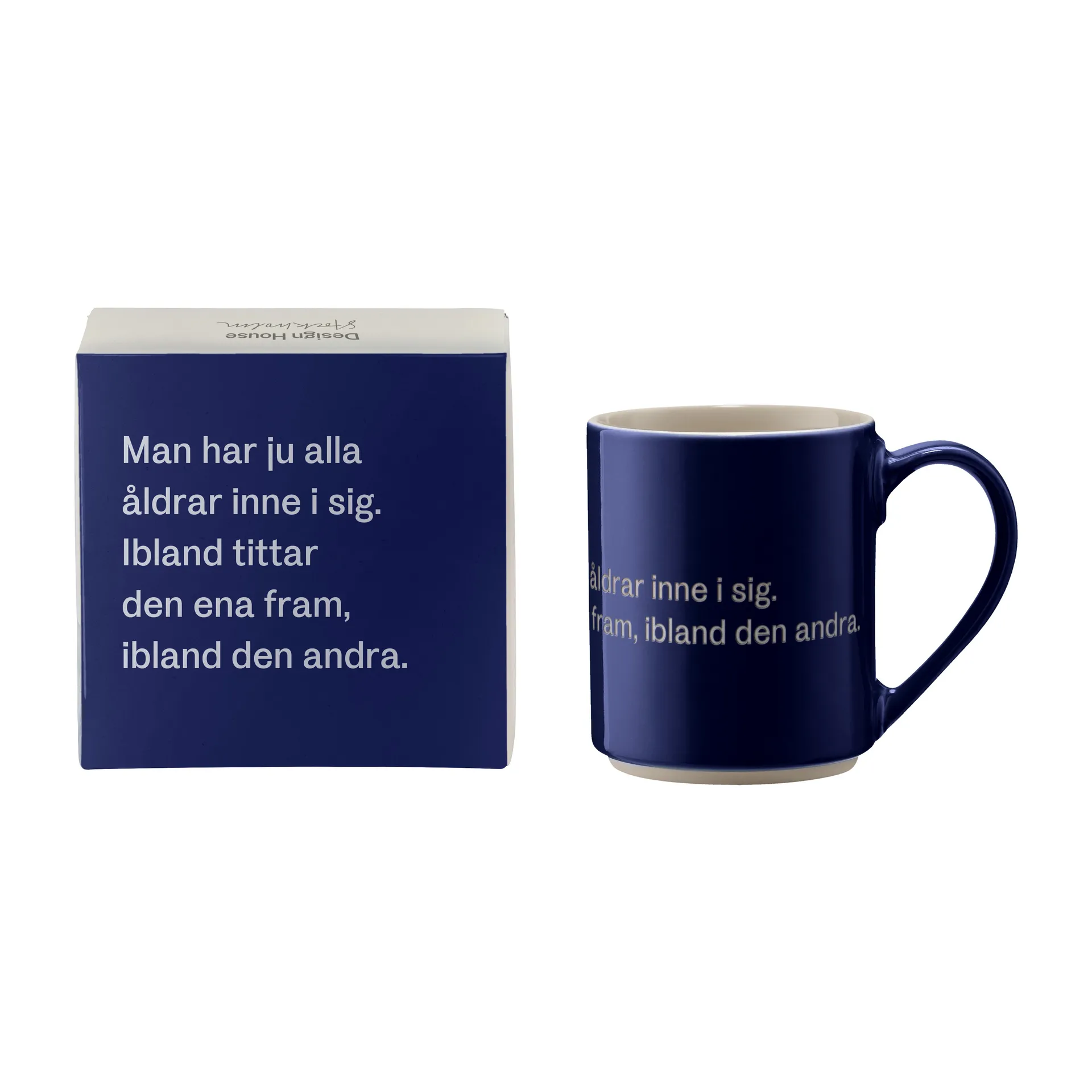 Mug Astrid Lindgren, Man har ju alla åldrar, Texte en suédois Design House Stockholm