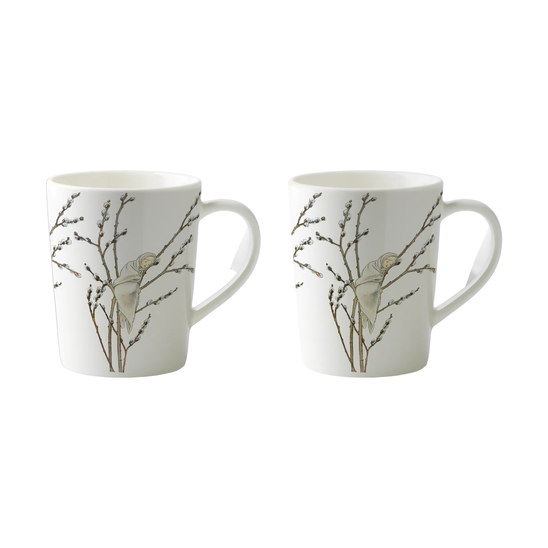 Mug Little Willow 10 cl lot de 2, Blanc Design House Stockholm