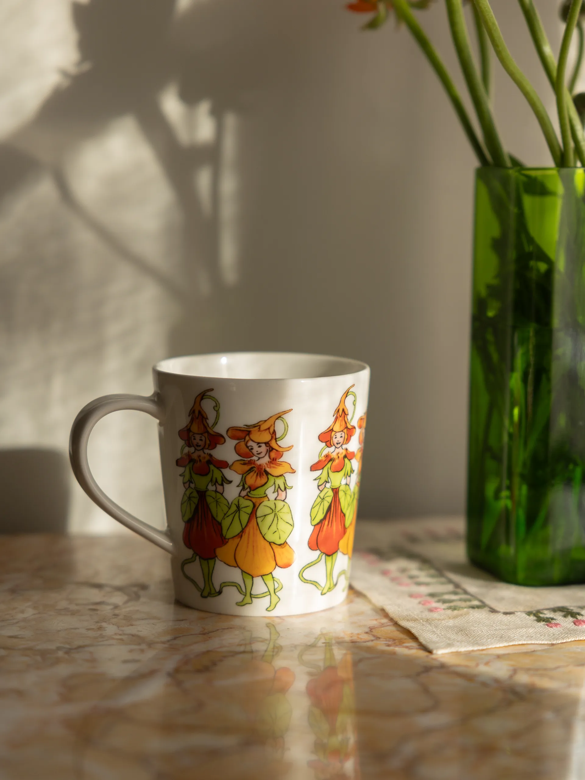 Mug Nasturtium avec poignée 40 cl, White Design House Stockholm