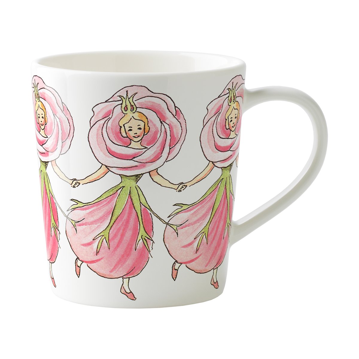 Design House Stockholm Mug Rose avec poignée 40 cl | Design Scandinave | Tasses à café | Blanc